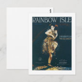 Carte Postale Couverture Vintage de l'île Rainbow (Devant / Derrière)