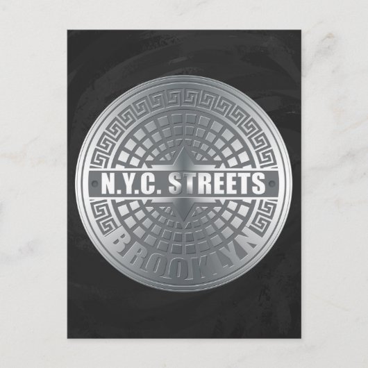 Carte Postale Couvertures de trou Brooklyn (Devant)