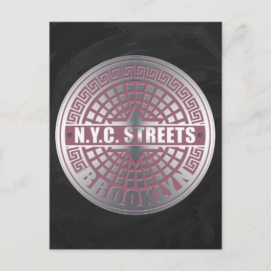 Carte Postale Couvertures de trou Brooklyn (Devant)