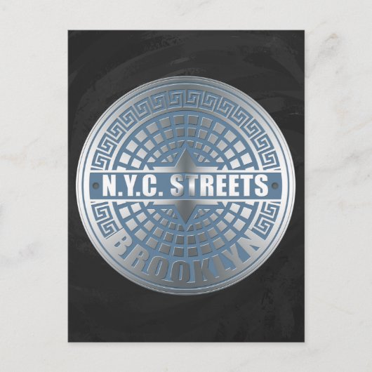 Carte Postale Couvertures de trou Brooklyn (Devant)