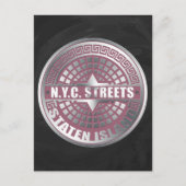 Carte Postale Couvertures de trou d'homme Staten Island (Devant)