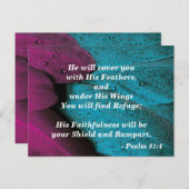 Carte Postale Couvre-Moi de Tes Ailes (Devant / Derrière)