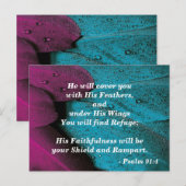 Carte Postale Couvrez-Moi De Vos Plumes (Devant / Derrière)