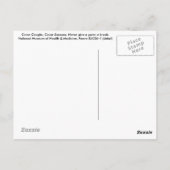 Carte Postale Couvrir les toux couvrir les éternuements (Dos)