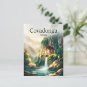 Carte Postale Covadonga Espagne (Debout devant)