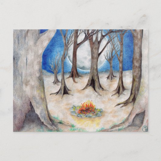 Carte Postale "Coven d'arbres" (Devant)