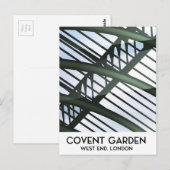 Carte Postale Covent Garden, Londres, affiche de voyage de style (Devant / Derrière)