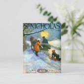 CARTE POSTALE COVERART vintage "MOONLIGHT SLEIGHRI (Debout devant)