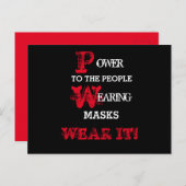 CARTE POSTALE COVID19 (Devant / Derrière)