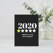 Carte Postale covid19 2020 mauvaise année évaluation mémoire noë (Debout devant)