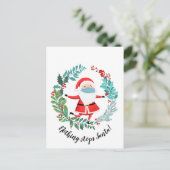 Carte Postale covid19 2020 nothing stops Santa christmas tree (Debout devant)