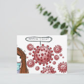 Carte Postale COVID-19 : La résistance est vaine ! (Debout devant)