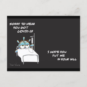 Carte postale COVID #2 dans une série de l'artiste