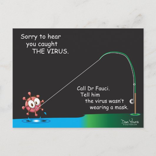 Carte postale COVID #3 dans la série CORONA de Dan (Devant)