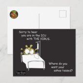 Carte postale COVID #5 dans la série CORONA de Dan (Devant / Derrière)