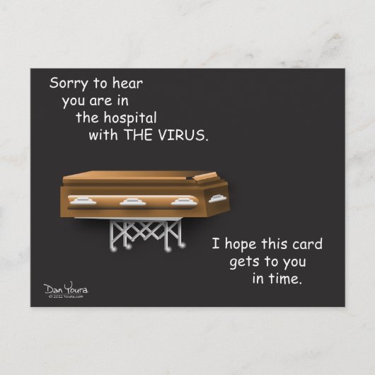 Carte postale COVID #8 dans la série CORONA de Dan (Devant)