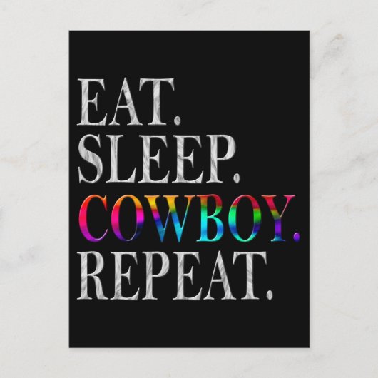 Carte Postale Cow-boy (Devant)