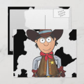 Carte Postale Cow-boy (Devant / Derrière)