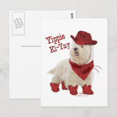 Carte Postale Cow-boy en bottes (Devant / Derrière)