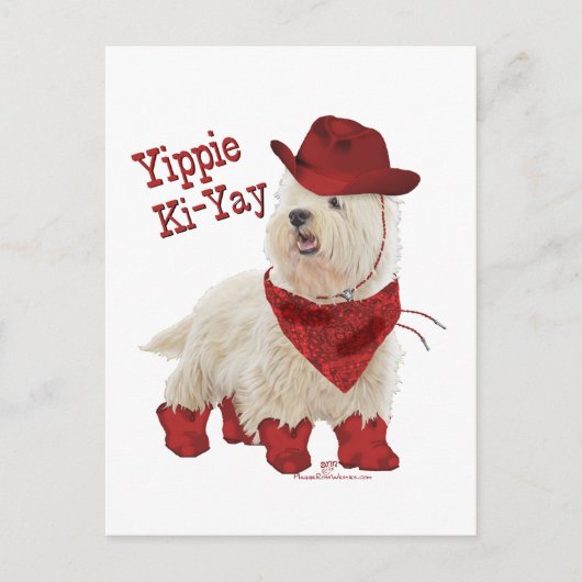 Carte Postale Cow-boy en bottes (Devant)
