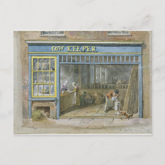 Carte Postale Cow Keeper, 1825 (Devant)