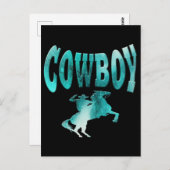 Carte Postale Cowboy (Devant / Derrière)