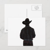Carte Postale cowboy (Devant / Derrière)