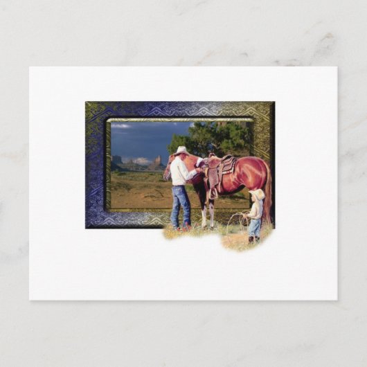 Carte Postale Cowboy (Devant)