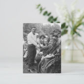 Carte Postale Cowboy à la Maison Blanche, 1925 (Debout devant)