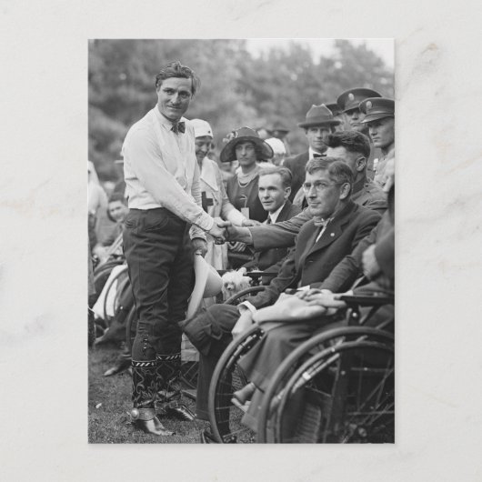 Carte Postale Cowboy à la Maison Blanche, 1925 (Devant)