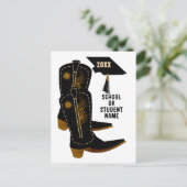 Carte Postale Cowboy Boots Graduation (Debout devant)