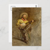 Carte Postale Cowboy chantant | Thomas Eakins (Devant / Derrière)