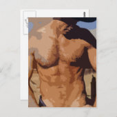 Carte Postale Cowboy du désert (Devant / Derrière)