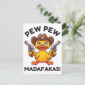 Carte Postale Cowboy Duck Sheriff (Debout devant)