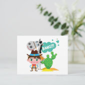 Carte Postale Cowboy et Horse (Debout devant)