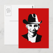 Carte Postale Cowboy Obama (Devant / Derrière)
