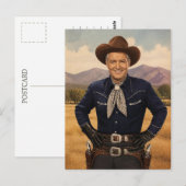 Carte Postale Cowboy occidental classique des années 50 (Devant / Derrière)