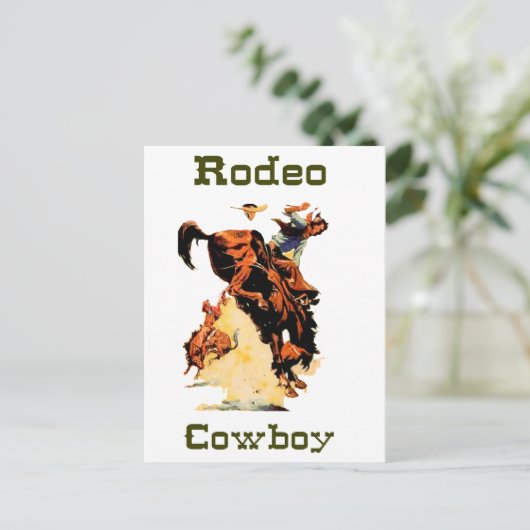 Carte postale Cowboy Rodeo (Debout devant)