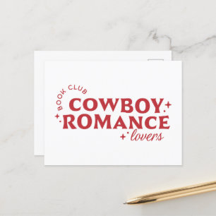 Carte Postale Cowboy romance club de lecture