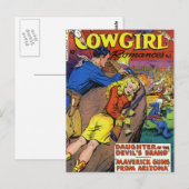 Carte Postale Cowboy Romances (Devant / Derrière)