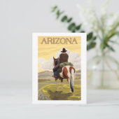 Carte Postale Cowboy (Vue de dos)Arizona (Debout devant)