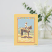 Carte Postale Cowboy (Vue latérale)Dakota du Sud (Debout devant)