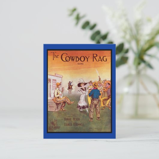 Carte Postale Cowboy Western (Debout devant)