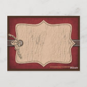 Carte Postale Cowboy Western Rocse Horse Merci (Dos)