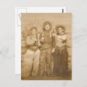 Carte Postale Cowboys (Devant / Derrière)