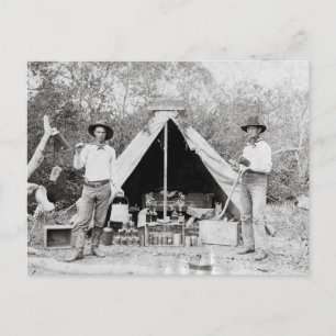 Carte Postale Cowboys au camp, 1890