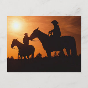 Carte Postale cowboys on horst postcard