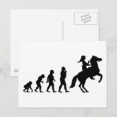 Carte Postale Cowgirl (Devant / Derrière)