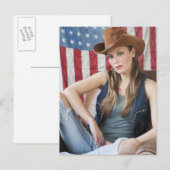 Carte Postale Cowgirl 5 (Devant / Derrière)