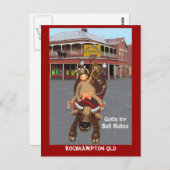 Carte Postale Cowgirl Bullrider (Devant / Derrière)